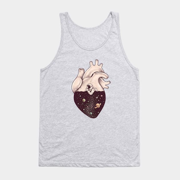 Heart full of stars Tank Top by enkeldika2